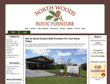 Tablet Screenshot of northwoodsfurniturestore.com